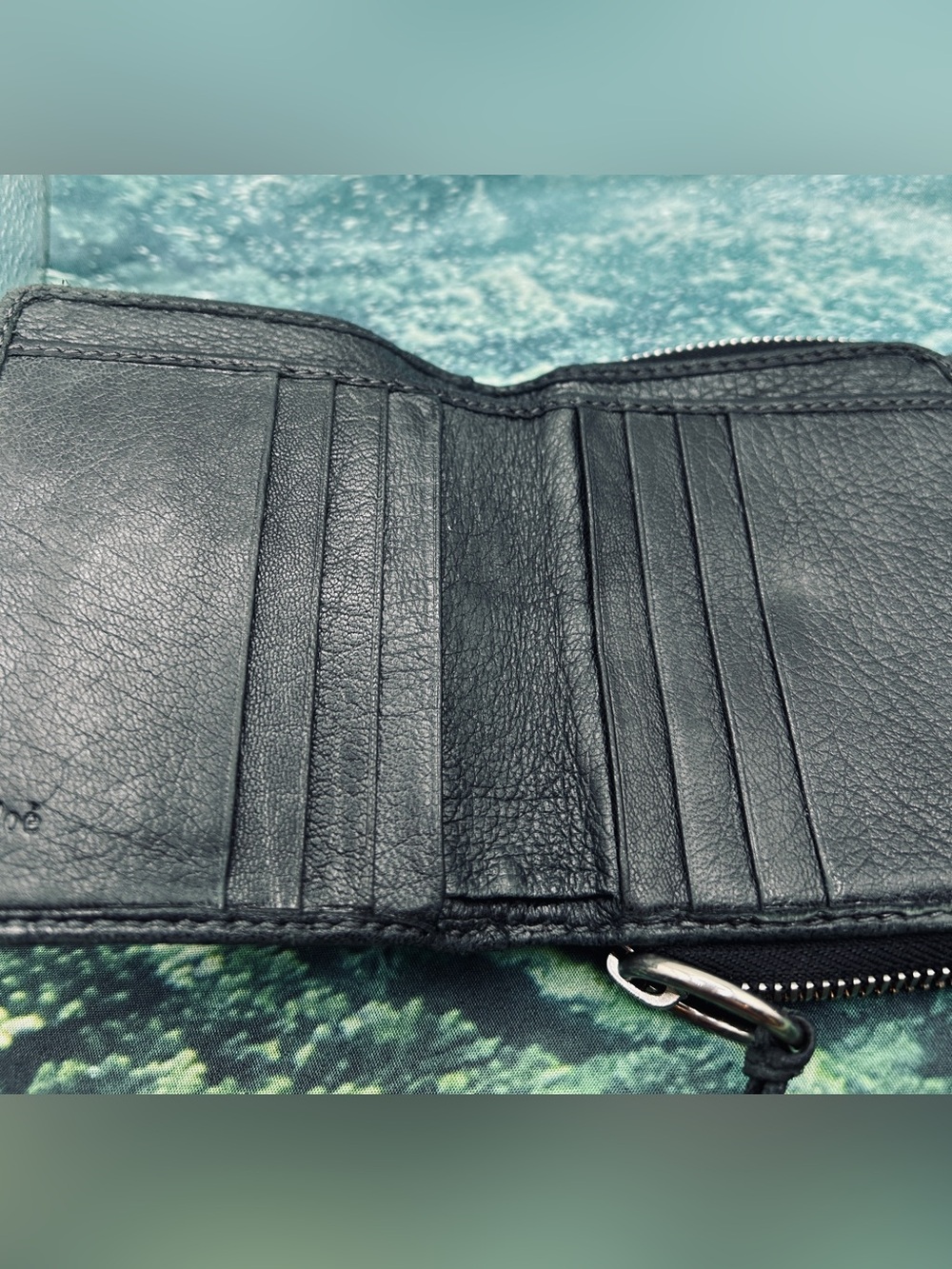 Authentic Chloé Black Grained Buffalo Leather Paddington Square Wallet VGC - Picture 5 of 15